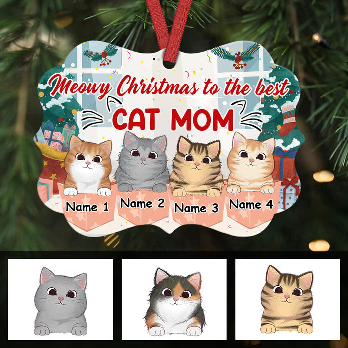 Personalized Christmas Cat Benelux Ornament AG302 26O36 1