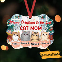 Personalized Christmas Cat Benelux Ornament AG302 26O36 thumb 1