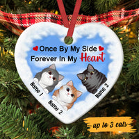 Personalized Cat Memo Heart Ornament AG301 30O47 thumb 1