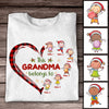 Personalized Mom Grandma Heart T Shirt AG311 30O47 thumb 1