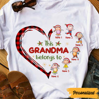 Personalized Mom Grandma Heart T Shirt AG311 30O47 thumb 1