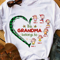 Personalized Mom Grandma Heart T Shirt AG311 30O47 thumb 1