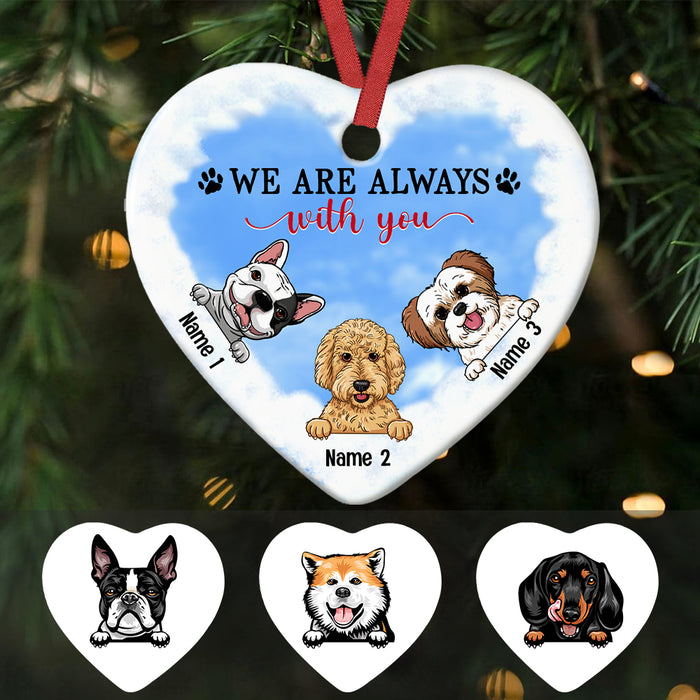 Personalized Dog Memo In Our Heart Ornament AG305 95O47 1
