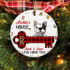 Personalized Christmas Dog Home Circle Ornament AG301 24O58 1