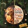 Personalized Forever In My Heart Dog Memo Circle Ornament SB91 23O36 thumb 1