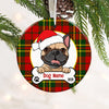 Personalized Dog Wreath Christmas Circle Ornament AG302 87O53 1