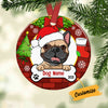 Personalized Dog Wreath Christmas Circle Ornament AG302 87O53 1