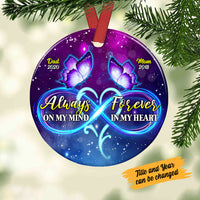 Personalized Mom Dad Memo Circle Ornament SB12 22O53 thumb 1