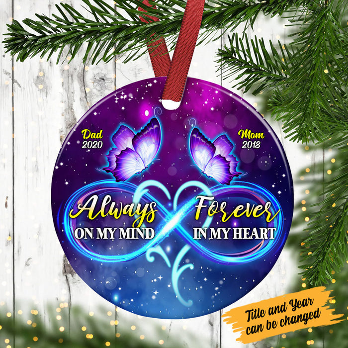 Personalized Mom Dad Memo Circle Ornament SB12 22O53 1