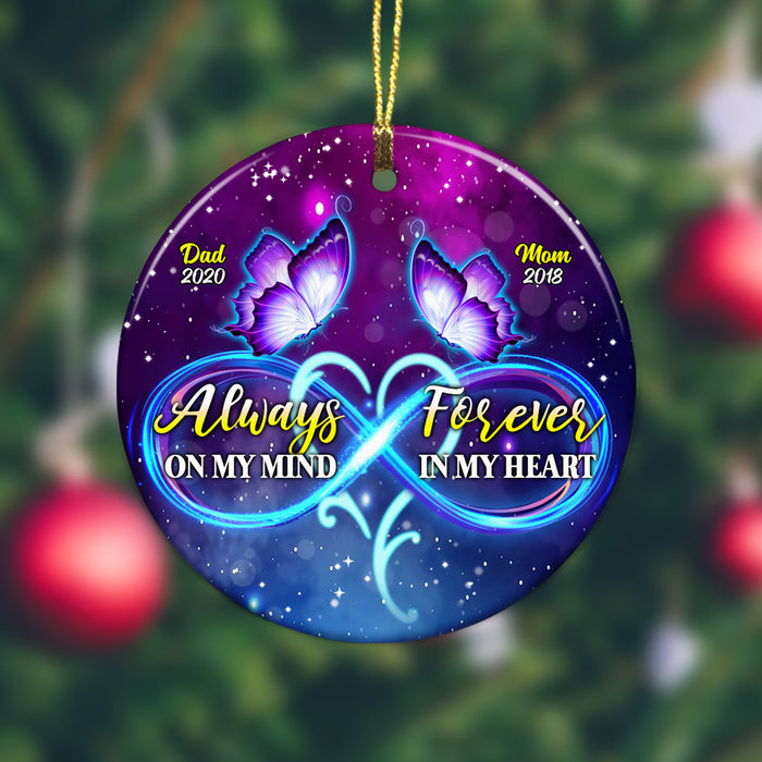 Personalized Mom Dad Memo Circle Ornament SB12 22O53 1