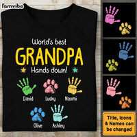 Personalized Gift For Grandpa Hands Down Shirt - Hoodie - Sweatshirt 31289 thumb 1