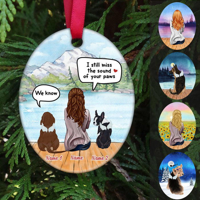 Personalized Dog Memo Oval Ornament AG312 30O58 1