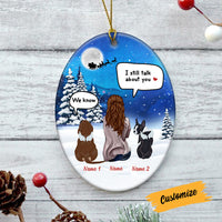 Personalized Dog Memo Oval Ornament AG312 30O58 thumb 1