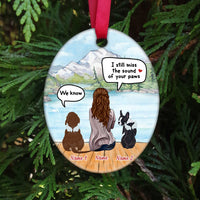 Personalized Dog Memo Oval Ornament AG312 30O58 thumb 1