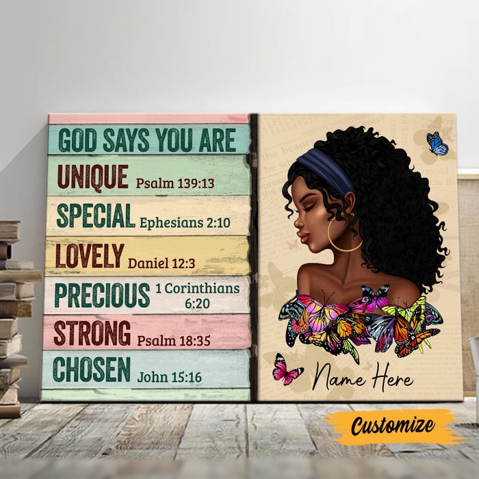 Personalized BWA God Says Poster AG311 22O47 1