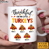 Personalized Mom Grandma Turkey Fall Halloween Mug AG128 95O47 thumb 1