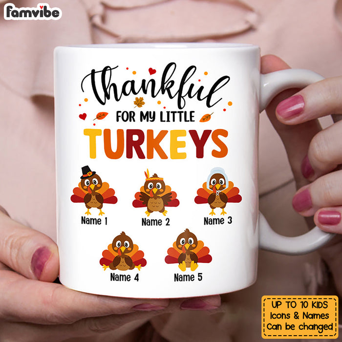 Personalized Mom Grandma Turkey Fall Halloween Mug AG128 95O47 1