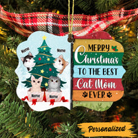 Personalized Cat Mom Christmas Benelux Ornament AG311 95O47 thumb 1