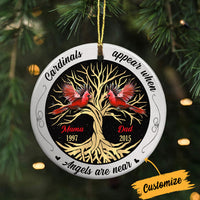 Personalized Cardinal Memo Circle Ornament SB11 30O34 thumb 1