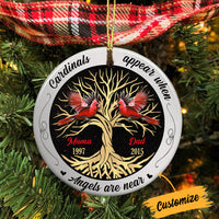 Personalized Cardinal Memo Circle Ornament SB11 30O34 thumb 1