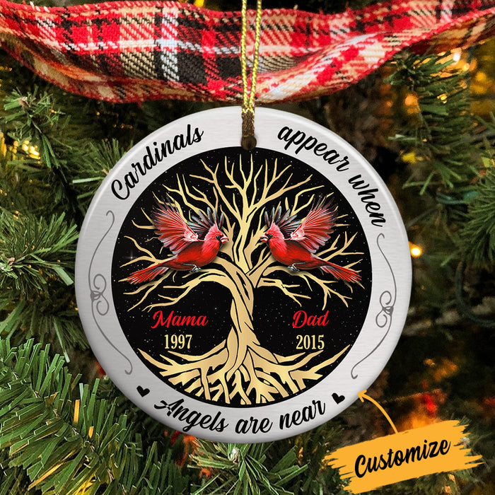 Personalized Cardinal Memo Circle Ornament SB11 30O34 1