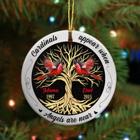 Personalized Cardinal Memo Circle Ornament SB11 30O34 thumb 1