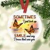 Butterfly Memorial Gift For Loss Of Mom Dad Christmas In Heaven Tree Decorations Circle Ornament AG3014 65O16 1