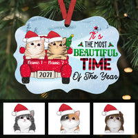 Personalized Christmas Cat Benelux Ornament SB62 26O36 thumb 1