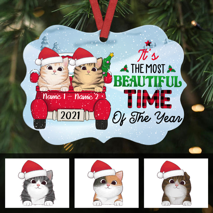 Personalized Christmas Cat Benelux Ornament SB62 26O36 1