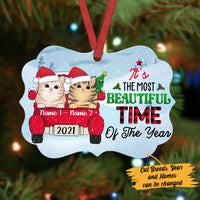 Personalized Christmas Cat Benelux Ornament SB62 26O36 thumb 1