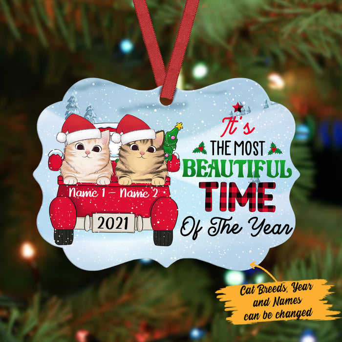 Personalized Christmas Cat Benelux Ornament SB62 26O36 1