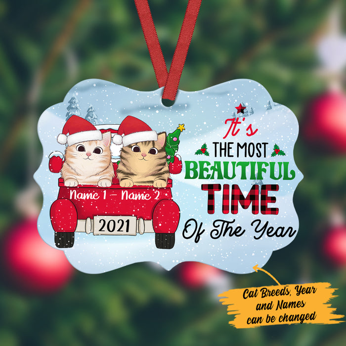 Personalized Christmas Cat Benelux Ornament SB62 26O36 1