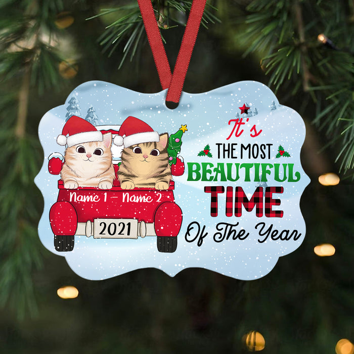 Personalized Christmas Cat Benelux Ornament SB62 26O36 1