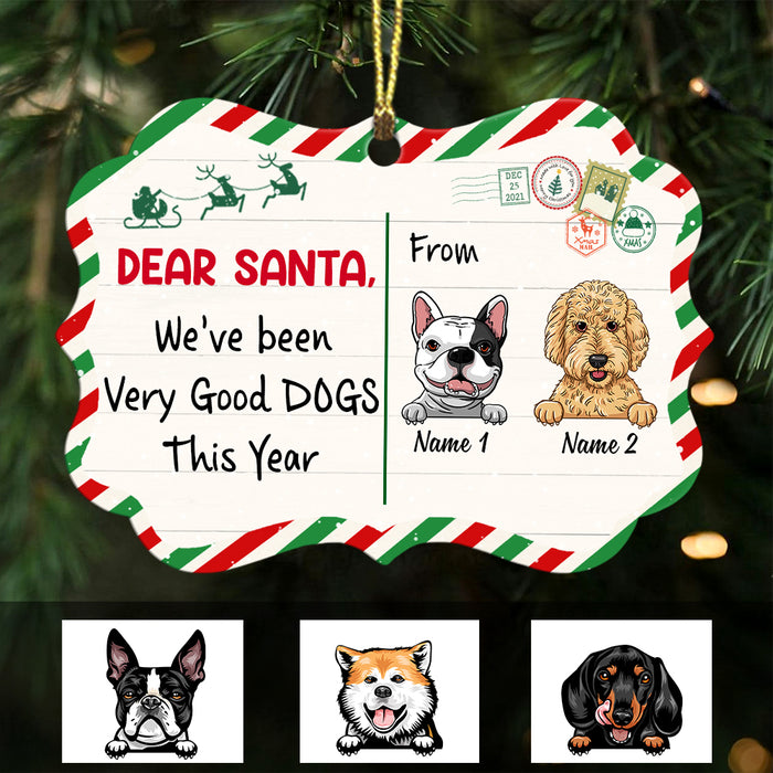 Personalized Dog Christmas Santa Benelux Ornament SB11 87O47 1