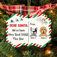 Personalized Dog Christmas Santa Benelux Ornament SB11 87O47 thumb 1