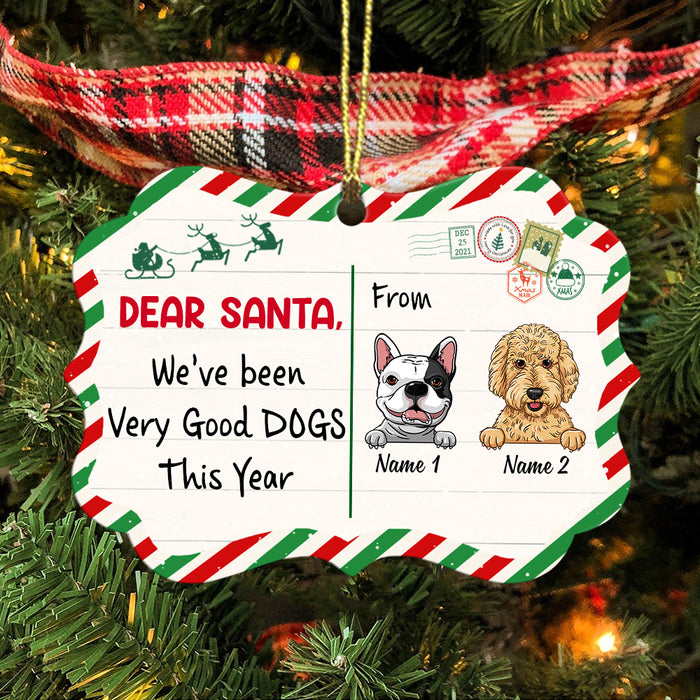 Personalized Dog Christmas Santa Benelux Ornament SB11 87O47 1