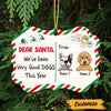 Personalized Dog Christmas Santa Benelux Ornament SB11 87O47 1