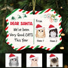 Personalized Cat Christmas Santa Benelux Ornament SB12 87O47 1