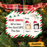 Personalized Cat Christmas Santa Benelux Ornament SB12 87O47 thumb 1