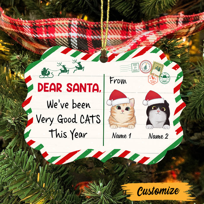 Personalized Cat Christmas Santa Benelux Ornament SB12 87O47 1