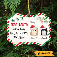 Personalized Cat Christmas Santa Benelux Ornament SB12 87O47 thumb 1