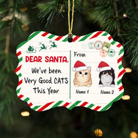 Personalized Cat Christmas Santa Benelux Ornament SB12 87O47 thumb 1