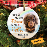 Personalized Dog Memo In My Heart Circle Ornament SB12 95O58 thumb 1