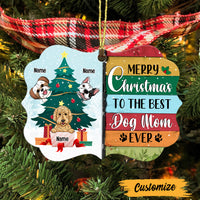 Personalized Dog Mom Christmas Benelux Ornament SB13 95O47 thumb 1