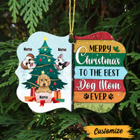 Personalized Dog Mom Christmas Benelux Ornament SB13 95O47 thumb 1