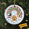 Personalized Dog Memo Christmas Circle Ornament SB11 24O53 1
