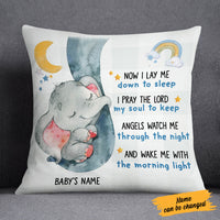 Personalized Elephant Baby Sleep Prayer Pillow SB41 85O58 (Insert Included) thumb 1