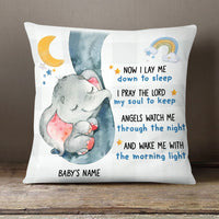 Personalized Elephant Baby Sleep Prayer Pillow SB41 85O58 (Insert Included) thumb 1