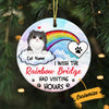 Personalized Cat Memo Rainbow Bridge Circle Ornament SB14 95O57 1