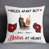 Personalized Friends Long Distance Bestie At Heart Pillow SB42 85O53 thumb 1
